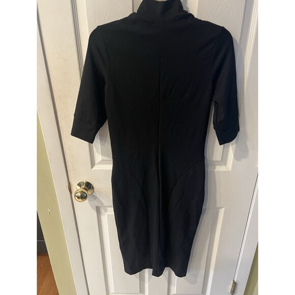 Prairie Underground zip dress Womens M Zip Front Bodycon Pockets USA Grunge Goth - Picture 7 of 8